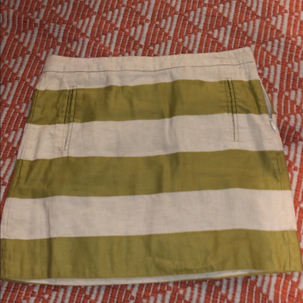 J. Crew striped skirt
